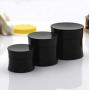 3PCS 30ML 1OZ Portable Black Empty Plastic Cream Bottles with Screw Cap and Inner Cover Face Hand Cream Storage Holder Makeup Case Refillable Durable Cosmetic Container Jar for Travel Daily Life