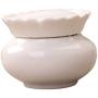 joyMerit Ceramic Storage Jar with Lids, Food Storage Canister for Serving Tea, Coffee, Spice and More - White