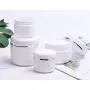 6PCS 30g/1.0oz Empty White Plastic Bottle with Silver Edge Screw Lid and Inner Liner Refillable Container Storage Pots Vials Jars Accessories for FaceEye Cream Lotion Skin Care Packing (White) 6PCS 30g/1.0oz Empty White Plastic Bottle with Silver Edge Screw Lid and Inner Liner Refillable Container Storage Pots Vials Jars Accessories for FaceEye Cream Lotion Skin Care Packing (White)