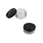 24Pcs 10G/10ML Round Clear Jars Empty Refillable Plastic Pot Jars with Black Screw Cap Lids Cosmetic Sample Containers for Lip Balms Makeup Samples Makeup Eye Shadow Face Cream Nails Powder Jewelry