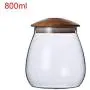 Glasbehälter zur Aufbewahrung mit 400ml/800ml, Getreidesiegelbehälter, Lebensmittelbehälter, Kaffeebehälter