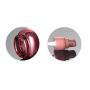 2pcs 1.7oz Glass Lotion Bottle Pump Bottle Empty Cosmetic Sample Containers for Emulsion Essence Massage Oil with Plastic Pressure Pump Head and Lid (Wine Red)