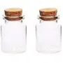 Glass Jars Bottles With Cork Stoppers 2Pcs 3040MM 15ML Glass Bottles Wishing Bottle Empty Sample Storage Jars with Cork StoppersHome Storage Organization
