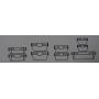 Snapware: 18PC Total Solution Pyrex Glass Food Keeper Set - Featuring Write N Erase Lids - 18PC - 18-Piece Set.