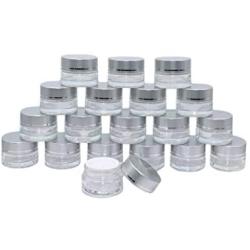 5 Grams Cosmetic Jar,19 Packs Clear Glass Jar Makeup Pot Cosmetic Sample Containers Cream Eyeshadow Packing Pots Bottles