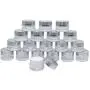 5 Grams Cosmetic Jar,19 Packs Clear Glass Jar Makeup Pot Cosmetic Sample Containers Cream Eyeshadow Packing Pots Bottles