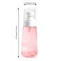 Fine Mist Spray Bottle 3.4oz/ 100ml Empty Cosmetic Refillable Travel Containers Plastic Hair Spray Bottle Sprayer for Perfume Skincare Makeup Lotion (3color)