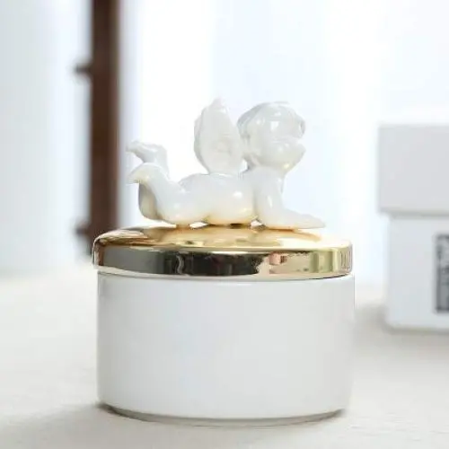 Bouteilles et Pots de Rangement | Pots Céramiques Multicolores pour Bijoux, Boîte à Bijoux, Boucles d'Oreilles, Colliers, Accessoires de Rangement, Réservoir Cerclé, Ange en Céramique, Sucre, Cadeau | par HUDITOOLS | 1 Pièce Bouteilles et Pots de Rangement | Pots Céramiques Multicolores pour Bijoux, Boîte à Bijoux, Boucles d'Oreilles, Colliers, Accessoires de Rangement, Réservoir Cerclé, Ange en Céramique, Sucre, Cadeau | par HUDITOOLS | 1 Pièce