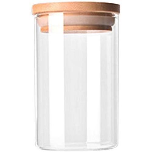 Transparent High Borosilicate Glass Kitchen Storage Bottle Store Food Ingredient Candy Biscuit Storage Jar Organization