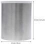 UPKOCH Stainless Steel Kitchen Canister Food Storage Container with Plastic Lid for Sugar Candy Tea Coffee Bean Dried Food (10X12.5CM)