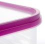 FengHui Transparent Plastic Food Storage Organizer Food Preservation Boxes with Airtight Lids for Refrigerator Fridge Cabinet Desk (3 pcs)