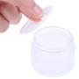 10PCS 5g 10g 15g 30g 50g Frosted Glass Jar Skin Care Eye Cream Jars Pot Refillable Bottle Cosmetic Container With Wood Grain Lid 