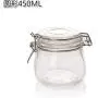 HOMELUNY Set von 4 Küchen Lebensmittel Belüftete Glasbehälter, Runde Klarsicht-Lagerbehälter, Enzym-Gläser für Süßigkeiten, Kekse, Reis, Zucker, Mehl, Snacks – Trocken und Frisch Bewahren