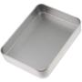 joyMerit Small Tin Box Container, Rectangular Tin Storage Case - 1.5 x 8.5 x 2.3 cm, Silver