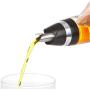 LQQGXLCondiment bottle, jar condiment storage box Oil dispenser, cooking oil and vinegar dispenser bottle set, glass kitchen funnel and pourer