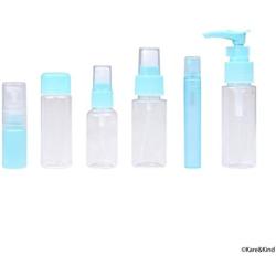 Travel Bottle Set - Refillable - TSA/Airline Approved - 12 Bottles and Jars - 3 Tools (Pipette, Funnel and Mini Spatula) - for Downsized Portions of Your Favorite Cosmetics, Lotions and Creams