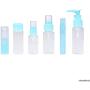 Travel Bottle Set - Refillable - TSA/Airline Approved - 12 Bottles and Jars - 3 Tools (Pipette, Funnel and Mini Spatula) - for Downsized Portions of Your Favorite Cosmetics, Lotions and Creams