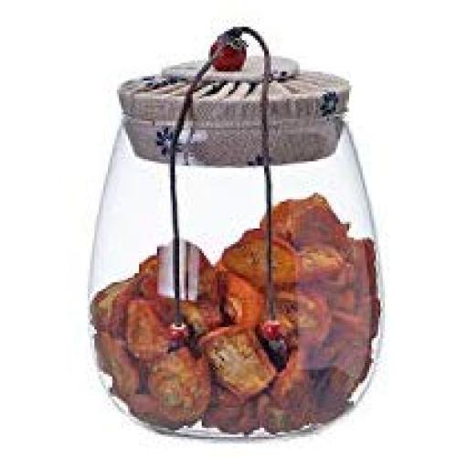 storage jar Grain container Food container Storage Box，Household flower tea candy sealed glass storage tank
