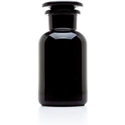 Infinity Jars 250 ml Black Ultraviolet All Glass Refillable Empty Apothecary Jar