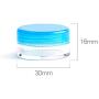 Cosmetic Storage Cosmetics Jar 5Pcs/Set Round Bottle Box Transparent Portable 10Pcs/Set Makeup Cream Plastic Nail Art,Transparent5Pcs