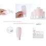 MAGIGO Pink Toiletries Leak Proof Travel Bottle Set (16 Pack), TSA Approved Airline Carry-On with Clear Bags for Women