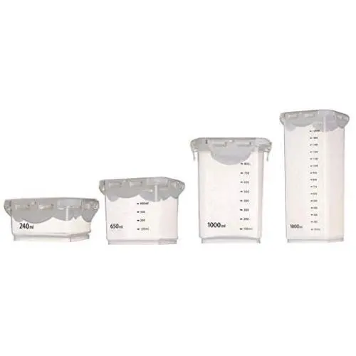 SUHAPPY Kitchen Graduated Food Storage Boxes for Dried Fruit Snacks 240/650/1000/1800ML