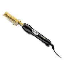 Andis 38300 Professional 450ºF High Heat Ceramic Press Comb with Dual Voltage and Auto Shut-off, Gold