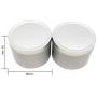 SUPVOX 10pcs Metal Tins Jar Top Empty Tins Candle Travel Tins Store Spices Candies Tea Gift Silver