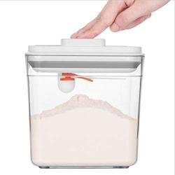 Sealed Jars With Lids, Plastic Transparent Sealed Can, Airtight Food Storage Cans, Milk Powder Sealed Jar, Square Sealed Canister Storage Tank Kitchen Storage Box