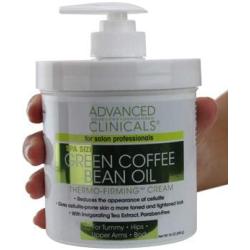 Advanced Clinicals Green Coffee Bean Oil Thermo-firming Cream (16oz)