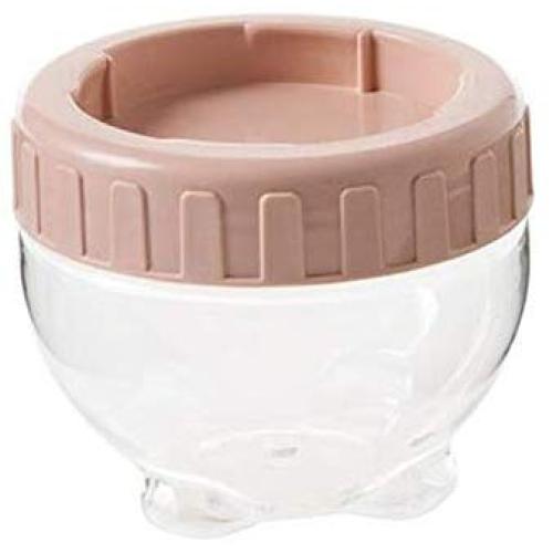 Food storage sets Plastic Transparent Sealed Jars Cans Melon Seed Nuts Grain Bowls Candy Snack Dry Fruit Storage Boxes Container,Pink Storage Boxes