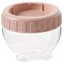 Food storage sets Plastic Transparent Sealed Jars Cans Melon Seed Nuts Grain Bowls Candy Snack Dry Fruit Storage Boxes Container,Pink Storage Boxes