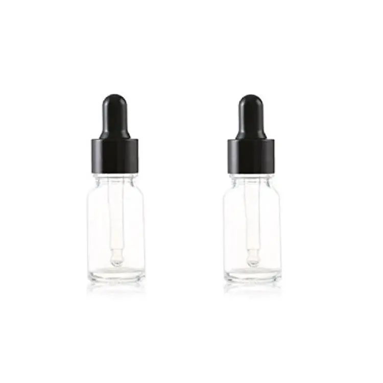 2pcs Glass Dropper Bottles, Essential Oil Dropper Bottle Clear