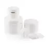 6 PCS 50ML 1.7OZ Weiße PP-Gesichtspflege-Creme-Flaschen mit Liner Dome-Deckel Leere Refillbare Dichtungssichere Kosmetikbehälter Körpercreme-Töpfe Boxen Lotion-Dispenser Behälter Balsam-Lagerbehälter