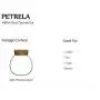 Unihom - Glass Jar, Tea / Coffee / Sugar / Pepper Canister with Cork Lid - (Set of 1, Petrela 400ml) Unihom - Glass Jar, Tea / Coffee / Sugar / Pepper Canister with Cork Lid - (Set of 1, Petrela 400ml)