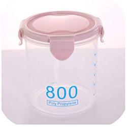 Transparent Plastic Sealed Cans Food Grain Storage Jar Kitchen Grain Storage Box,6