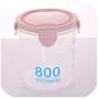 Transparent Plastic Sealed Cans Food Grain Storage Jar Kitchen Grain Storage Box,6