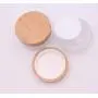 Glasbehälter für Kosmetikcreme, 100g/100ml/3.4oz, Auffüllbar, mit Bambuschüchen und Innenfolie für Reisen, DIY, Augen Make-up, ätherische Öle.