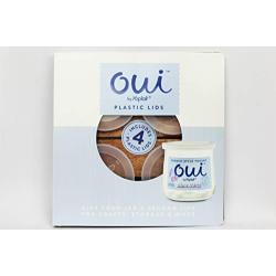Oui Lids for Yoplait Yogurt Container 4 Pack Clear