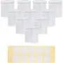 Slime Jars With Lids - Plastic Storage Jars - 10-Pack Slime Jars with Screw-on Lids and 10 Labels, Refillable Round Container Organizer for Craft, Part, Cosmetic, Body Scrub, Accessory, Food, 8 OZ Slime Jars With Lids - Plastic Storage Jars - 10-Pack Slime Jars with Screw-on Lids and 10 Labels, Refillable Round Container Organizer for Craft, Part, Cosmetic, Body Scrub, Accessory, Food, 8 OZ