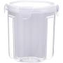 UPKOCH 2pcs Kitchen Food Containers Clear Airtight Dry Food Storage Organizer with Lids for Fridge Cabinet Baking Supplies Flour Size S