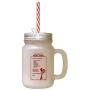 Maroon Golden Buttermilk Pancakes Kitchen Recipe Frosted Glass Mason Jar With Straw