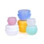 2pcs Cosmetic Sub Travel Bottles Plastic Empty Makeup Cream Container Pot Jar Refillable Bottles Jar Travel Accessories (Size : 5g)