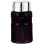 Insulated Stainless Steel Food Jar with Folding Spoon,Bag-Vacuum Double Walled,Unbreakable,Leak Proof Storage Container 550ml - Purple