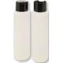 2 Pack Refillable 16 Ounce HDPE Squeeze Bottles With''Stand On The Cap'' Dispenser Tops-Great For Lotions, Shampoos, Conditioners and Massage Oils From Earths Essentials (BLACK CAP)