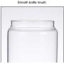 WANGLXST Food Storage Container, High Borosilicate Glass Cylinder Airtight Storage Jar Canister Jar with Bamboo Lid & Silicone Sealing Ring