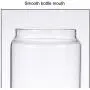 WANGLXST Food Storage Container, High Borosilicate Glass Cylinder Airtight Storage Jar Canister Jar with Bamboo Lid & Silicone Sealing Ring