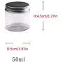 Travel Sample Containers, Tea Storage Jar, Incense Powder Container - Small Plastic Jars with Lids, Clear Plastic Containers, Set of 5(25ml, 30ml, 50ml, 80ml, 100ml) Travel Sample Containers, Tea Storage Jar, Incense Powder Container - Small Plastic Jars with Lids, Clear Plastic Containers, Set of 5(25ml, 30ml, 50ml, 80ml, 100ml)