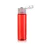 12 PCS 30ml/1oz Clear Plastic Empty Bottles with Flip Cap Portable Travel Containers Cosmetics Sample Vial Jar For Essential Oil Toner Lotion Shampoo Shower Gel Hand Wash (Red)