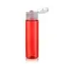 12 Stück 30ml/1oz Klare Kunststoff Leere Flaschen mit Verschluss, Tragbare Reisebehälter, Kosmetik-Probenflaschen, Ampullen für Ätherische Öle, Toner, Lotion, Shampoo, Duschgel, Handwäsche (Rot)